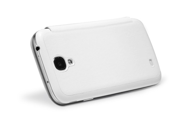 Чехол Nillkin lntelligent case для Samsung Galaxy S4 i9500 (белый, адаптер QI, кожанный)