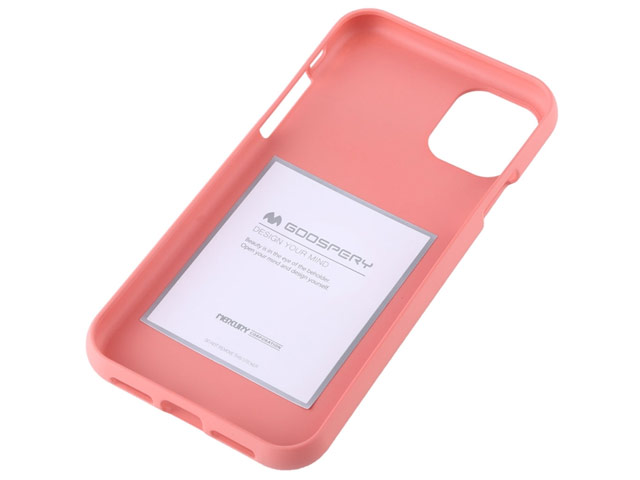 Чехол Mercury Goospery Soft Feeling для Apple iPhone 11 (розовый, силиконовый)