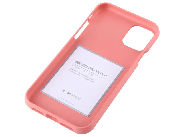 Чехол Mercury Goospery Soft Feeling для Apple iPhone 11 (розовый, силиконовый)