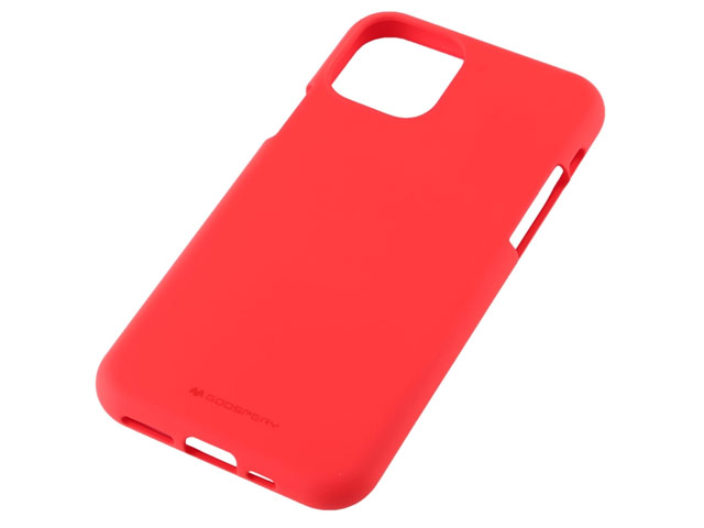 Чехол Mercury Goospery Soft Feeling для Apple iPhone 11 pro max (красный, силиконовый)
