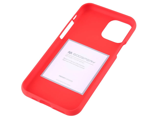 Чехол Mercury Goospery Soft Feeling для Apple iPhone 11 pro max (красный, силиконовый)
