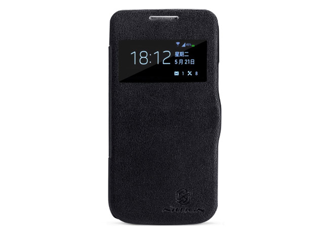 Чехол Nillkin V-series Leather case для Samsung Galaxy S4 mini i9190 (черный, кожанный)