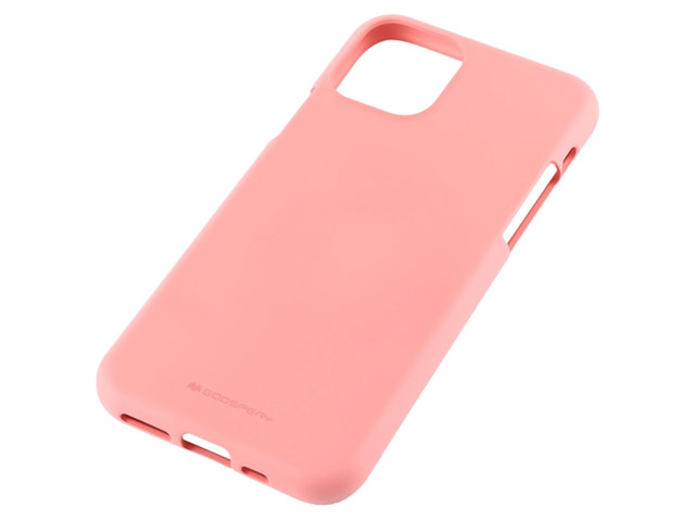 Чехол Mercury Goospery Soft Feeling для Apple iPhone 11 pro max (розовый, силиконовый)
