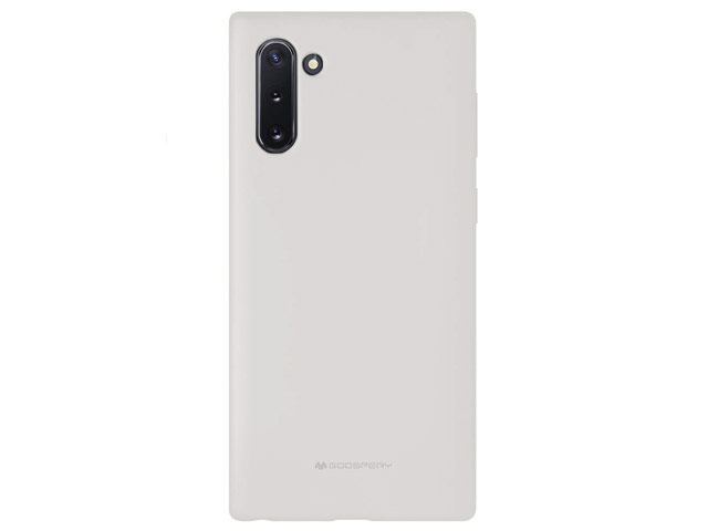 Чехол Mercury Goospery Soft Feeling для Samsung Galaxy Note 10 (белый, силиконовый)