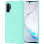 Чехол Mercury Goospery Soft Feeling для Samsung Galaxy Note 10 plus (бирюзовый, силиконовый)