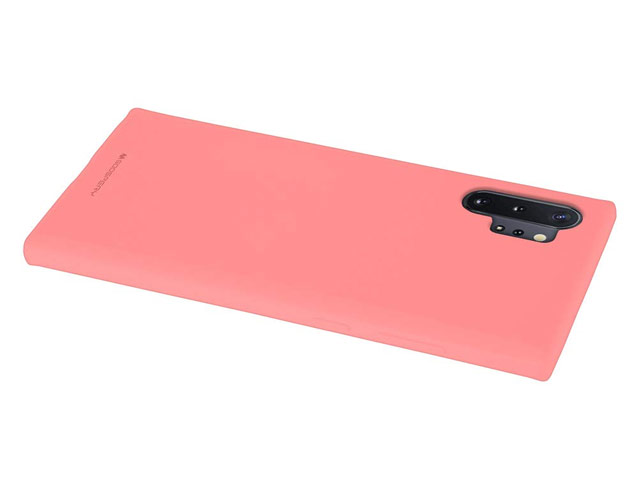 Чехол Mercury Goospery Soft Feeling для Samsung Galaxy Note 10 plus (розовый, силиконовый)