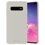 Чехол Mercury Goospery Soft Feeling для Samsung Galaxy S10 plus (белый, силиконовый)