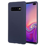 Чехол Mercury Goospery Soft Feeling для Samsung Galaxy S10 plus (синий, силиконовый)