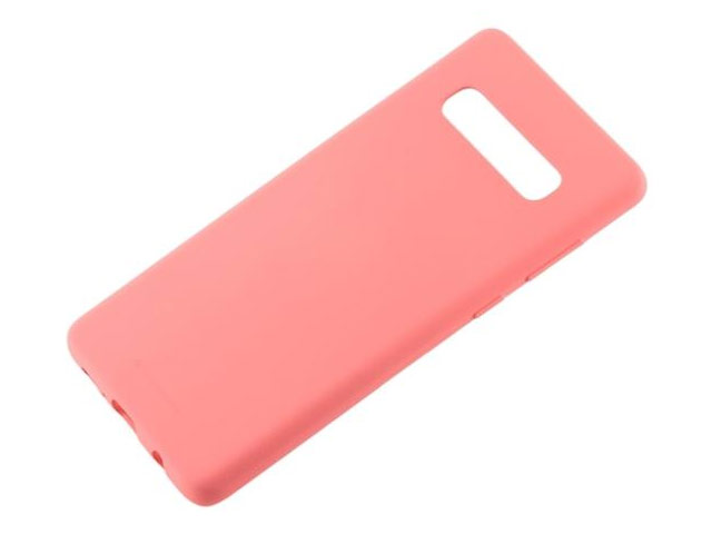 Чехол Mercury Goospery Soft Feeling для Samsung Galaxy S10 plus (розовый, силиконовый)