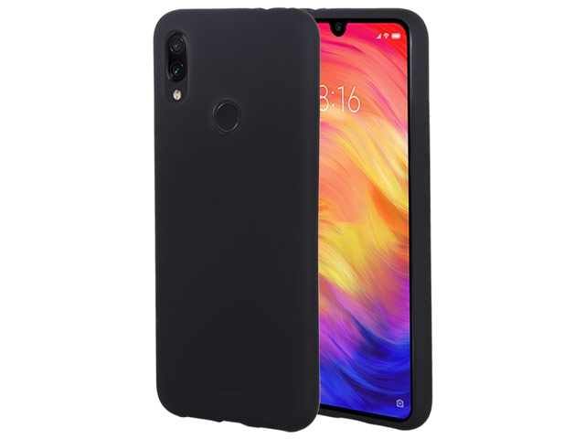 Чехол Mercury Goospery Soft Feeling для Xiaomi Redmi Note 7 (черный, силиконовый)