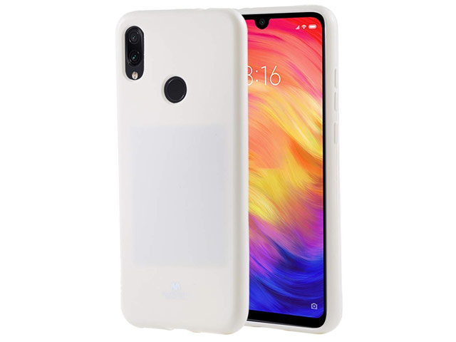 Чехол Mercury Goospery Soft Feeling для Xiaomi Redmi Note 7 (белый, силиконовый)