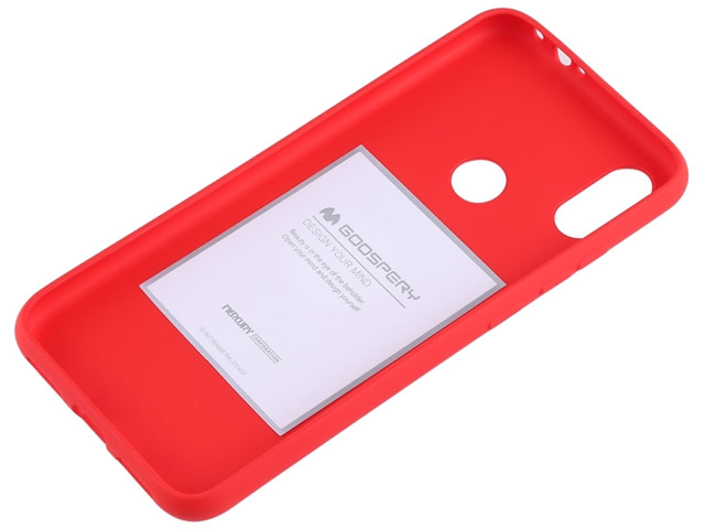 Чехол Mercury Goospery Soft Feeling для Xiaomi Redmi Note 7 (красный, силиконовый)