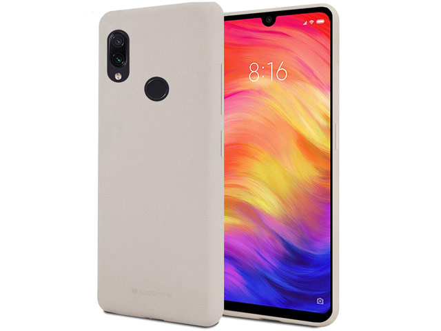 Чехол Mercury Goospery Soft Feeling для Xiaomi Redmi Note 7 (серый, силиконовый)