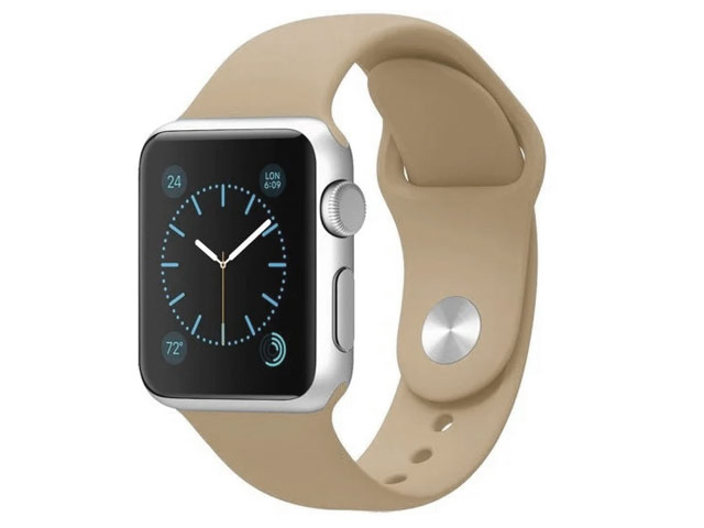 Ремешок для часов Synapse Sport Band для Apple Watch (42 мм, бежевый, силиконовый)