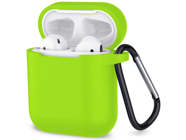 Чехол Synapse Buckle Case для Apple AirPods (зеленый, силиконовый)