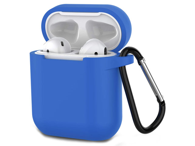 Чехол Synapse Buckle Case для Apple AirPods (синий, силиконовый)