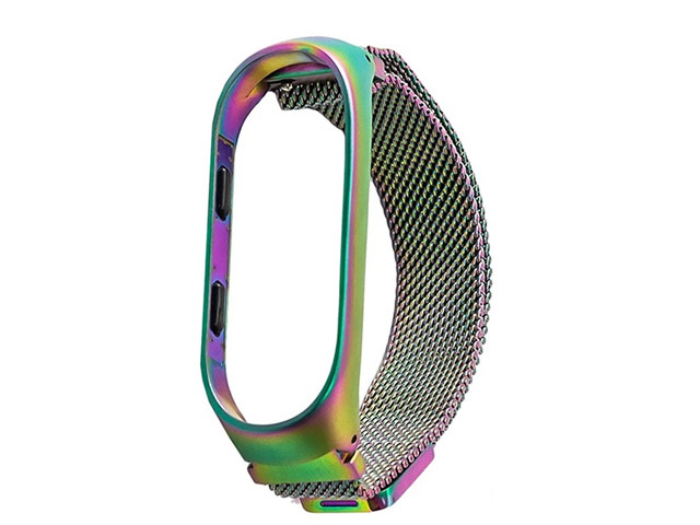 Ремешок для браслета Synapse Milanese Loop для Xiaomi Mi Band 4 (хамелеон, стальной)