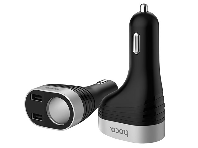 Зарядное устройство Hoco Car Charger Z29 универсальное (автомобильное, 3.1A, 2 x USB, черное)