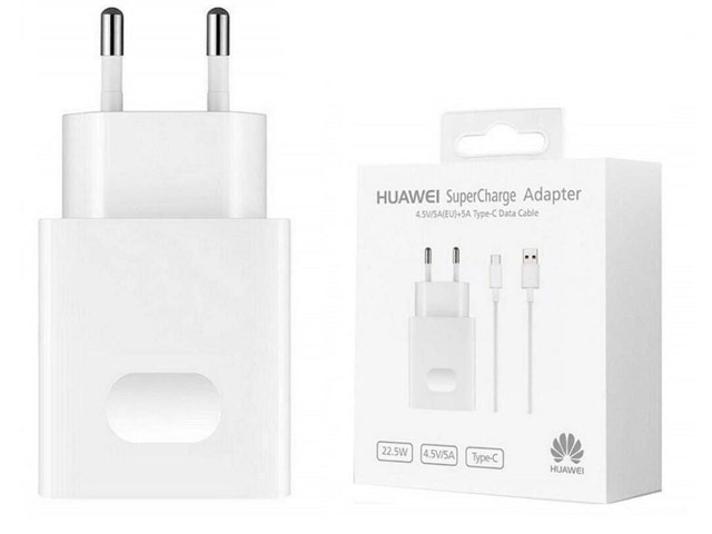 Зарядное устройство Huawei SuperCharge Adapter универсальное (сетевое, 22.5W, 4.5V/5A, белое)