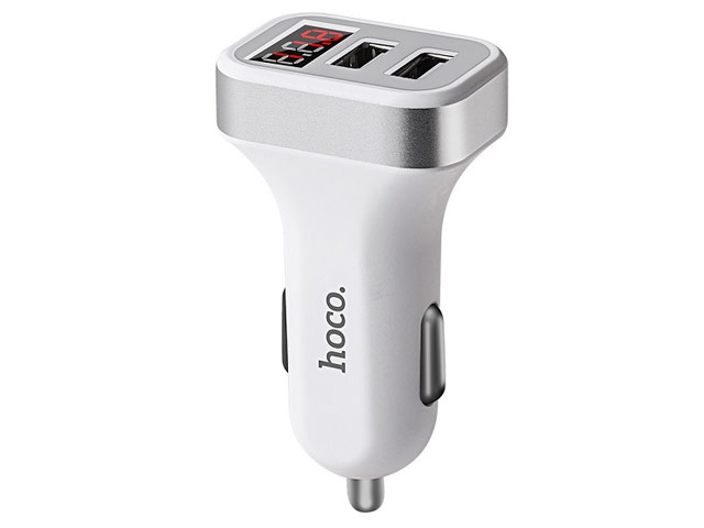 Зарядное устройство Hoco Car Charger Z3 универсальное (автомобильное, 3.1A, 2 x USB, белое)