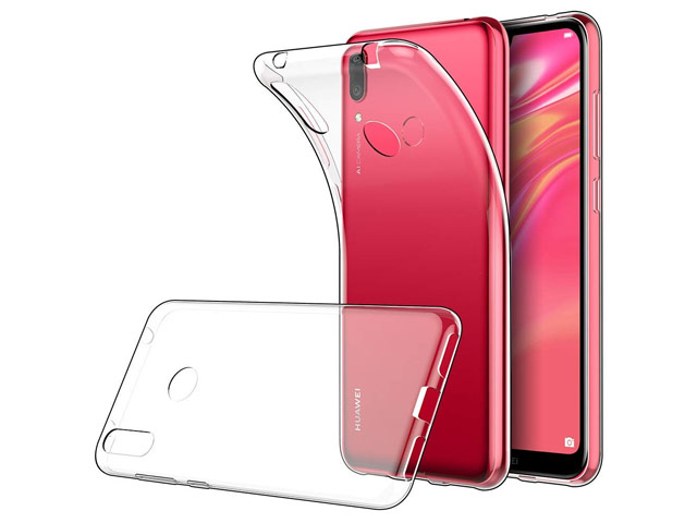 Чехол Yotrix UltrathinCase для Huawei Y7 2019 (прозрачный, гелевый)