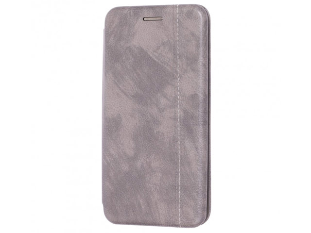 Чехол Yotrix FolioCase для Samsung Galaxy S10 plus (серый, кожаный)
