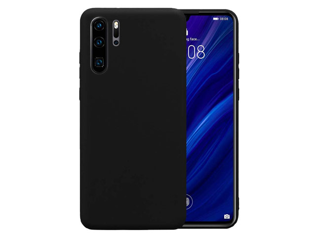 Чехол Yotrix LiquidSilicone для Huawei P30 pro (черный, гелевый)