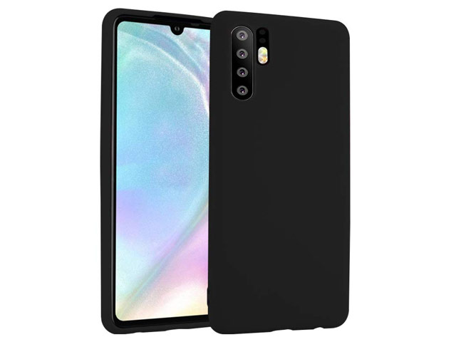 Чехол Yotrix LiquidSilicone для Huawei P30 pro (черный, гелевый)