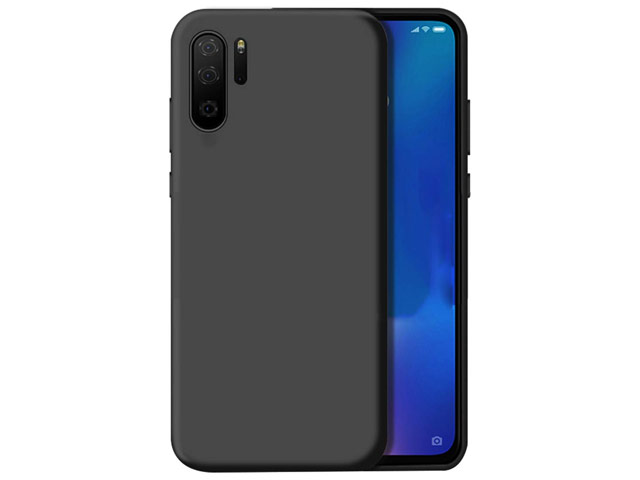 Чехол Yotrix LiquidSilicone для Huawei P30 pro (черный, гелевый)