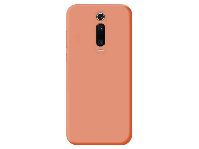 Чехол Yotrix LiquidSilicone для Xiaomi Mi 9T (оранжевый, гелевый)
