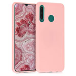 Чехол Yotrix LiquidSilicone для Huawei P30 lite (розовый, гелевый)