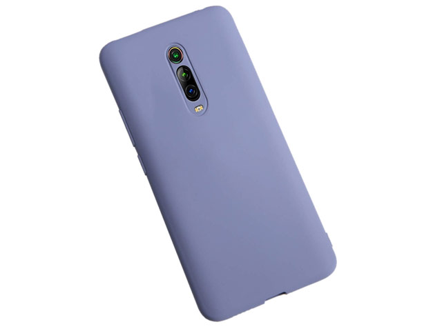 Чехол Yotrix LiquidSilicone для Xiaomi Mi 9T (сиреневый, гелевый)