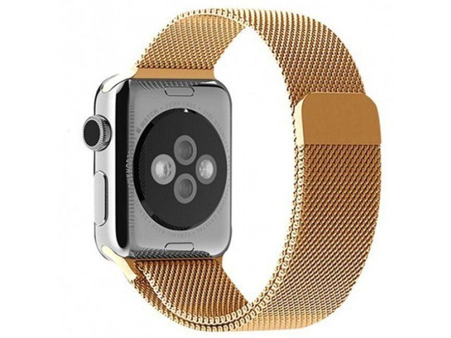 Ремешок для часов Yotrix Milanese Band для Apple Watch 42/44 мм (золотистый, стальной)