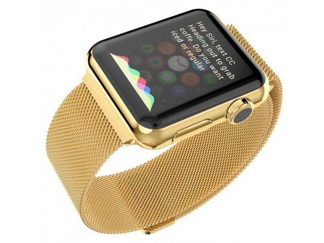 Ремешок для часов Yotrix Milanese Band для Apple Watch 42/44 мм (золотистый, стальной)