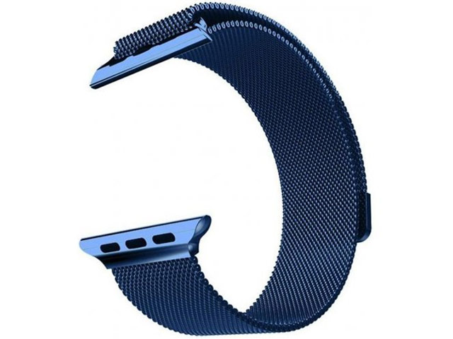 Ремешок для часов Yotrix Milanese Band для Apple Watch 42/44 мм (синий, стальной)