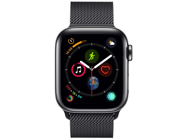 Ремешок для часов Yotrix Milanese Band для Apple Watch 38/40 мм (черный, стальной)