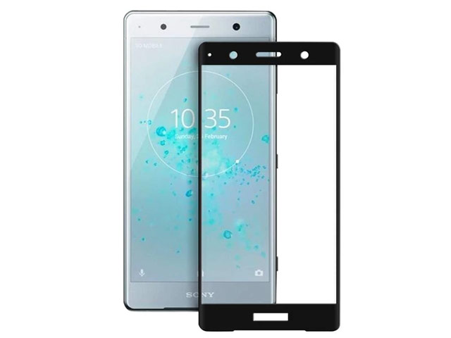 Защитное стекло Yotrix 3D Glass Protector для Sony Xperia XZ2 premium (черное)