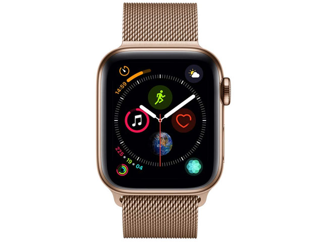Ремешок для часов Yotrix Milanese Band для Apple Watch 42/44 мм (светло-золотистый, стальной)