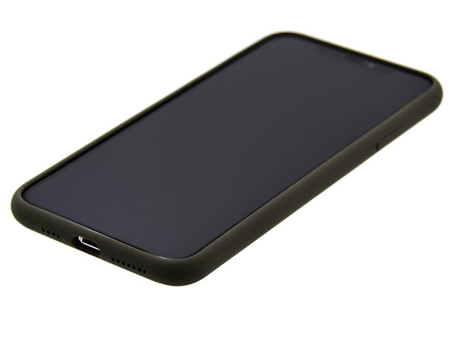 Чехол Yotrix LiquidSilicone для Apple iPhone XS max (темно-серый, гелевый)