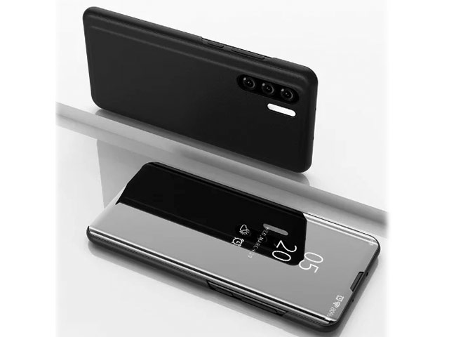 Чехол Yotrix FlipView case для Huawei P30 pro (черный, кожаный)