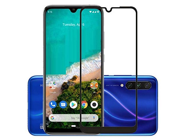 Защитное стекло Yotrix 3D Pro Glass Protector для Xiaomi Mi A3 (черное)