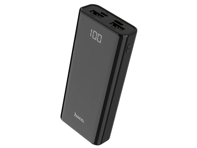 Внешняя батарея hoco Intelligent Powerbank J45 универсальная (10000 mAh, USBx2, 2A, черная)