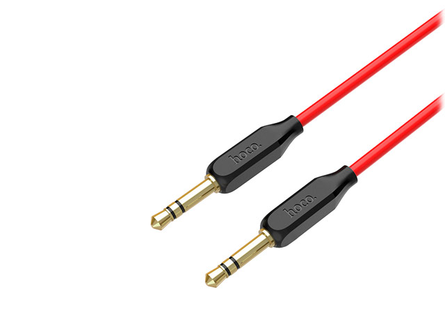 AUX-кабель Hoco Aux Audio cable UPA11 (1 м, разъемы 3.5 мм, красный)