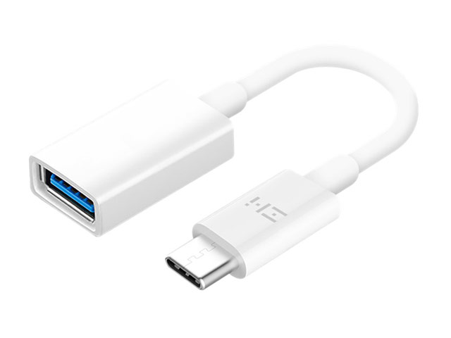 Адаптер Xiaomi ZMI OTG Adapter универсальный (USB Type C-USB 3.0, белый)