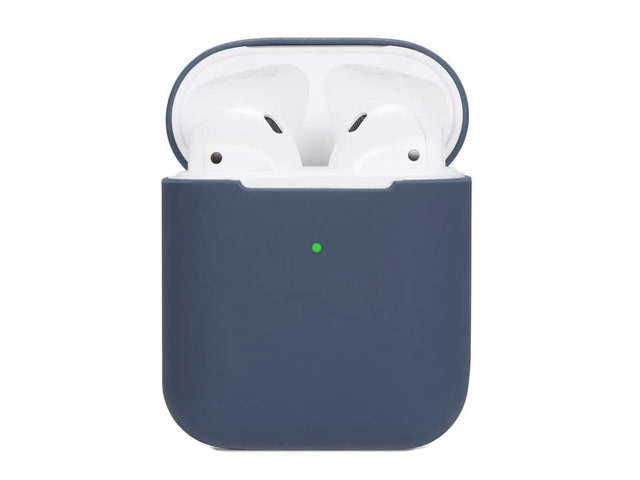 Чехол Synapse Protection Case для Apple AirPods (серо-синий, силиконовый)