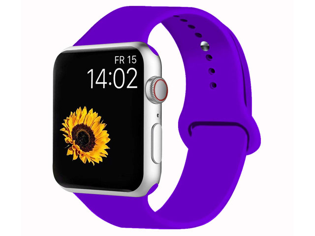 Ремешок для часов Yotrix Silicone Band для Apple Watch 42/44 мм (фиолетовый, силиконовый)