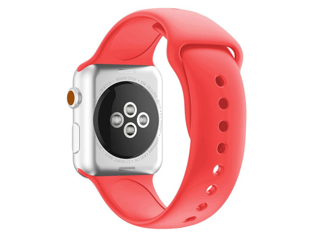 Ремешок для часов Yotrix Silicone Band для Apple Watch 42/44 мм (коралловый, силиконовый)