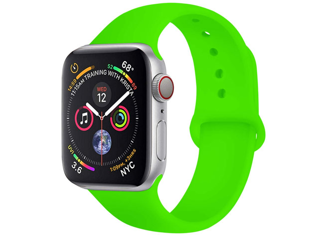 Ремешок для часов Yotrix Silicone Band для Apple Watch 38/40 мм (ярко-зеленый, силиконовый)