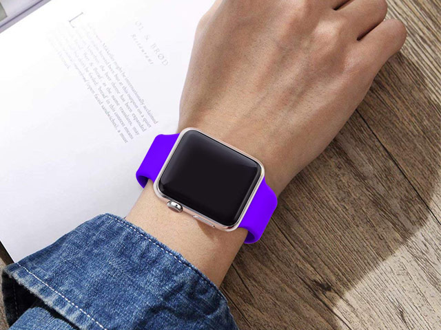 Ремешок для часов Yotrix Silicone Band для Apple Watch 38/40 мм (фиолетовый, силиконовый)