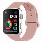 Ремешок для часов Yotrix Silicone Band для Apple Watch 38/40 мм (бежево-розовый, силиконовый)